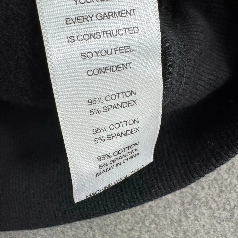 Good American Cropped Sweater Women 2 Black Rivets Grommet‎ Goth Punk Grunge Y2K